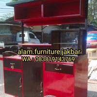Gambar gerobak minuman/ gerobak jati belanda/ gerobak takoyaki dari alamfurniture undefined 3 Tokopedia