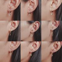 Gambar (1371 SILVER) ANTING PIERCING TINDIKAN HELIX TRAGUS - STAINLESS STEEL - 1371 A SILVER dari Hello Friday Shop undefined 5 Tokopedia