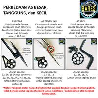 Gambar Pedal Sepeda BMX / Mini Anak 12 / 16 / 18 As Kecil / As Tanggung / As Besar - New Hedgreen Pink, As Besar dari Toko Sepeda Bares undefined 2 Tokopedia