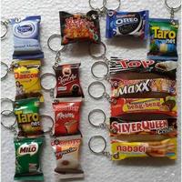 Gambar Gantungan Kunci Snack Miniatur 10 pcs - grosir 12pcs kotak minuman dari Pelangi Mainan undefined 2 Tokopedia