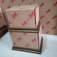 Gambar Kotak Hantaran Akrilik paket isi 2 ukuran M dan L - Putih Polos dari kbworkshop undefined 2 Tokopedia