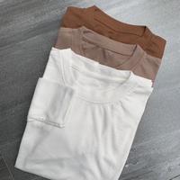 Gambar Kaos Rib Lengan Panjang Wanita - Basic Tshirt Kaos Wanita - Beige dari Dailywear.id1 undefined 1 Tokopedia