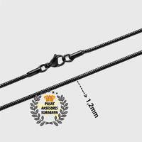 Gambar KALUNG BULAT HITAM FASHION IMPOR 1,2MM - 50 dari PusatAksesorisSurabaya undefined 4 Tokopedia