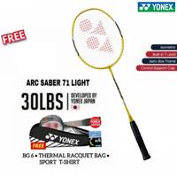 Gambar YONEX ARCSABER 71 LIGHT RUDY HARTONO RAKET BADMINTON ORIGINAL NEW COLO - GOLD, BG 5 MATCH dari Victor Sport Indonesia undefined 1 Tokopedia