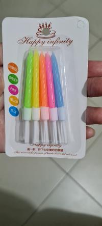Gambar Lilin Ulang Tahun Ulir/ spiral isi 10 pcs dari Gudangnya Baking Tools undefined 2 Tokopedia