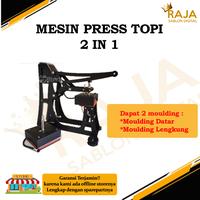 Gambar Mesin Press Topi 2in1 Fressub | Press Topi & Press Logo Datar | Sablon DTF, Polyflex, Sublimasi - TOPI + LOGO dari Raja Sablon Digital undefined 1 Tokopedia