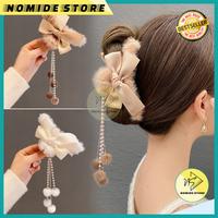 Gambar Jepit Rambut Jedai Korea Perempuan Rumbai Pompom Aksesoris AK181 - AK181-2 COKLAT dari NOMIDE STORE undefined 1 Tokopedia