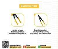 Gambar Gunting HOLO / Gunting Baja Ringan / Tang Potong Baja ringan dari Home-Material undefined 4 Tokopedia