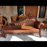 Gambar kursi sofa malas ukir jati/sofa tunggal dari mebelhomejepara undefined 1 Tokopedia