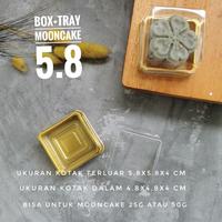 Gambar tray mooncake size 50gr 75gr 100gr 125gr mika kue bulan isi 10pcs/pack dari Husa Packaging undefined 3 Tokopedia