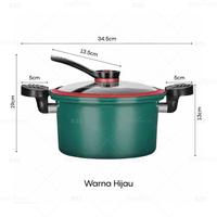 Gambar Panci Presto Premium Pressure Cooker Pot Totipotent 3.5 Liter - Hijau - Merah dari TOKO KACHIKO undefined 3 Tokopedia