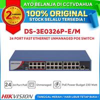 Gambar HIKVISION DS-3E0326P-E/M 24 PORT FAST ETHERNET UNMANAGED SWITCH POE dari cctvdahua undefined 1 Tokopedia