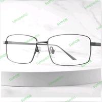 Gambar Frame kacamata Pure Titanium 100% Lebar FF168 Profesional Bisnis minus - Frame +lensa SV dari supor undefined 5 Tokopedia