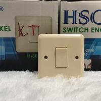 Gambar saklar switch lampu 1 engkel tunggal tanam ib tembok kayu hsc dari Linoan undefined 4 Tokopedia