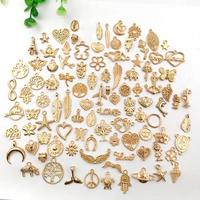 Gambar Mix Enamel Charm Liontin bandul Aksesoris Kalung gelang Gold Emas - 10 pcs dari Broadway Style undefined 2 Tokopedia