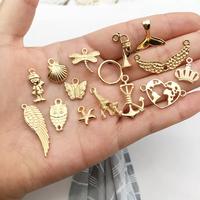 Gambar Mix Enamel Charm Liontin bandul Aksesoris Kalung gelang Gold Emas - 10 pcs dari Broadway Style undefined 1 Tokopedia