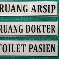 Gambar Papan nama ruangan akrilik tempel custom dari MULYA ADVERTISING undefined 3 Tokopedia