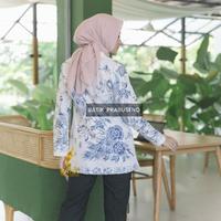 Gambar Blazer Batik Wanita Prabuseno Motif Bianca Baju Kantor Kekinian - L dari Toko_BatikPrabuseno undefined 4 Tokopedia