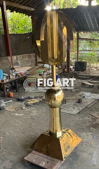 Gambar Mustaka Makara Masjid Bahan Kuningan dari Kerajinan Tembaga FigArt undefined 1 Tokopedia