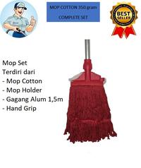 Gambar Mop Cotton 350 gram Complete Red Mop dari drcleaning undefined 1 Tokopedia