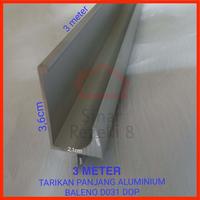 Gambar Tarikan Panjang Aluminium Silver / Profil Lis Frame Handle Kitchen Set - D031 KJ dari Sinar Rezeki 8 undefined 1 Tokopedia