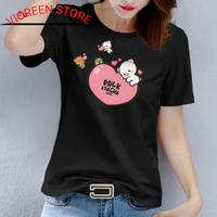 Gambar BAJU KAOS CEWEK KATUN IMPORT PREMIUM MOCHA BEAR S-M-L-XL-XXL-3XL-4XL - PINK, 3XL dari VS vioreen store undefined 1 Tokopedia