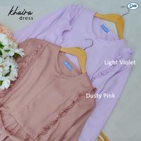 Gambar Terbaru Gamis Remaja Kekinian Khaira Dress Premium Simple Elegan Busui - Dusty Pink, S dari Dafa Collection Pusat undefined 3 Tokopedia