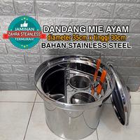 Gambar Dandang mie kocok bulat 2 / Dandang mie ayam bakmie + saringan - plus saringan dari zahra steanless undefined 1 Tokopedia