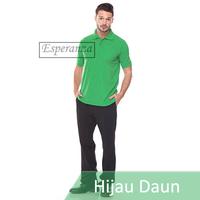 Gambar Kaos Polo Shirt Polos Esperanza Hijau Daun Seragam Kantor Pria Wanita Pabrik Distro Bordir Sablon Usaha Outbond Touring Super dari Esperanza Indonesia undefined 4 Tokopedia