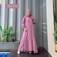 Gambar Haliya Dress M L XL XXL Pakaian Wanita Moscrepe Mix Tile dot jumbo - Grey, M dari Ummu Janah undefined 5 Tokopedia