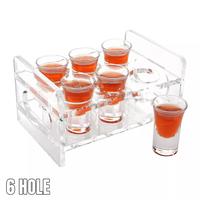 Gambar Holder Tray Shot Glasses Acrylic / Tempat Gelas Sloki Akrillik - 8Lubang dari Unique Official Store undefined 2 Tokopedia
