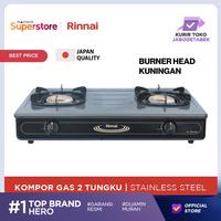Gambar Rinnai Kompor Gas 2 Tungku RI-602BGX / RI602BGX dari Wahana Superstore undefined 1 Tokopedia