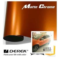Gambar Stiker Skolet Satin Metalic dop Chrome Wrapping L-50CmxP-50Cm - Orange dari STAINLESS SEDOTAN YESS undefined 4 Tokopedia