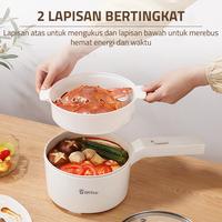 Gambar Panci Listrik (2 in 1) 1692 - Electric Cooking Pot Cooker Keramik dari De Essential undefined 2 Tokopedia