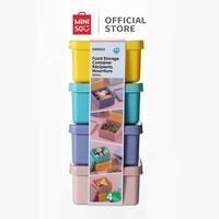 Gambar MINISO Kotak Makan 4 Buah Tempet Penyimpanan Food Storage Container - 4 dari minisoshopid undefined 2 Tokopedia