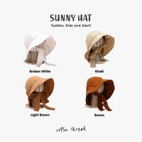Gambar Sunny hat - Topi Anak dan dewasa - Cotton Thread - Khaki, Kids dari Cottonthread undefined 1 Tokopedia