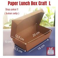 Gambar Paper Lunch Box Craft / Kotak Nasi Kertas - M, 50pcs dari Aneka Kemasan Surabaya undefined 4 Tokopedia