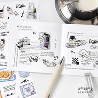 Gambar Convenience Store Sticker Sheet Decorations Journal Binder Scrapbook dari Haru.collections undefined 2 Tokopedia