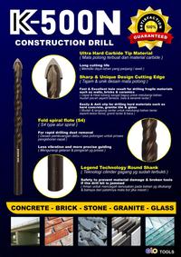 Gambar K500N 12mm mata bor beton, granit & batu alam dari Juragan Shop Teknik undefined 4 Tokopedia