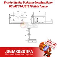 Gambar Bracket Holder Dudukan GearBox Motor DC JGY 370 JGY370 High Torque dari Jogjarobotika undefined 2 Tokopedia