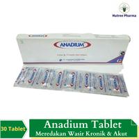 Gambar Anadium Box isi 30 Tablet (Efektif Meredakan Wasir kronik & akut) dari NutreePharma undefined 1 Tokopedia