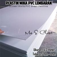 Gambar Plastik Mika Transparan Putih White PVC UV Printing Kap Lampu Sekat Interior 1x2m - Trans Polos dari Mrs S Closet undefined 1 Tokopedia