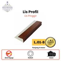 Gambar LIS PINGGIR PLAFON PVC L.01-8 dari Kencana Plafon PVC Bandung undefined 1 Tokopedia