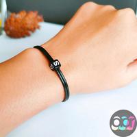 Gambar ( J - S ) Gelang inisial huruf, waterproof - Hitam, N dari 313 aor undefined 5 Tokopedia