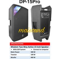 Gambar SPEAKER AKTIF WISDOM DP15 PRO 15 INCH SEPASANG WISDOM DP15PRO ORIGINAL dari maisound undefined 1 Tokopedia