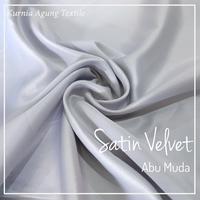 Gambar Satin Velvet Halus Jatuh Warna ABU MUDA Gamis Puring Meter dan 0.5m - Meter dari Toko Kain Kurnia Agung undefined 1 Tokopedia