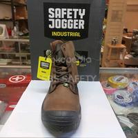 Gambar Sepatu Safety Jogger Rush S3 W/ Zipper/Resleting - Cokelat, 38 dari SBSAFETY undefined 4 Tokopedia