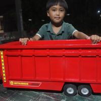 Gambar SUPER BESAR Truk Oleng Mobilan kayu miniatur truck dari toko'lancar undefined 2 Tokopedia