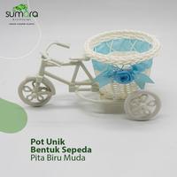 Gambar Pot Unik Bentuk Sepeda dari Plastik Mudah Dibersihkan - Tanaman - Ungu dari Toko Rumput Sumara undefined 4 Tokopedia
