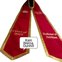 Gambar SELEMPANG WISUDA MODEL KALUNG LIST PITA - Kode B tnp Logo dari Linka Store Official undefined 3 Tokopedia